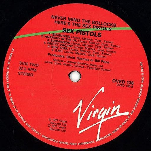 Never Mind The Bollocks Here's The Sex Pistols