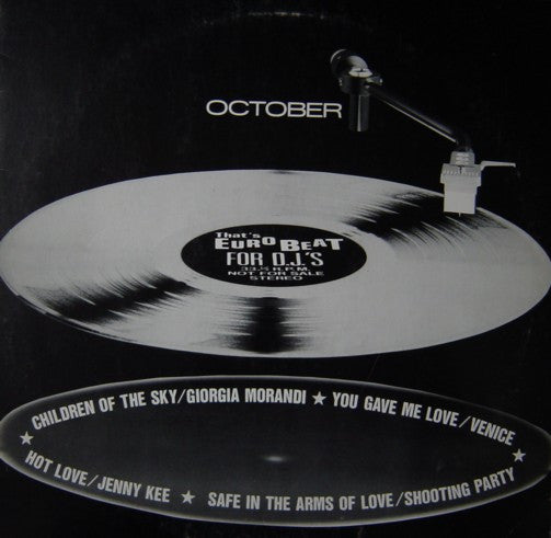 That's Eurobeat For D.J.'s October