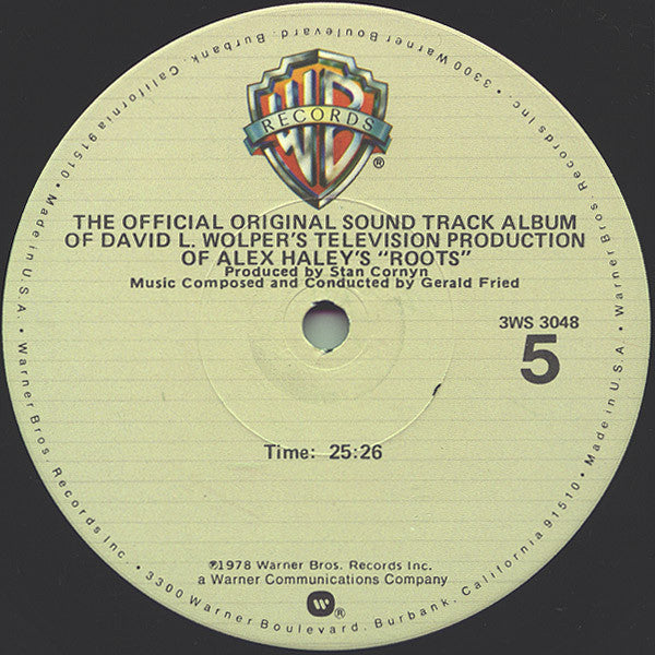 Roots (The Official Original Sound Track Album Of David L. Wolper's Television Production Of Alex Haley's)