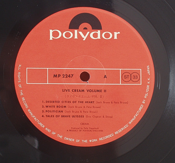 Live Cream Volume II