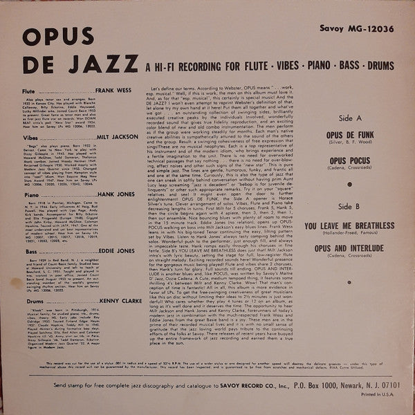 Opus De Jazz