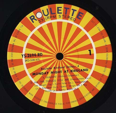 Monday Night At Birdland