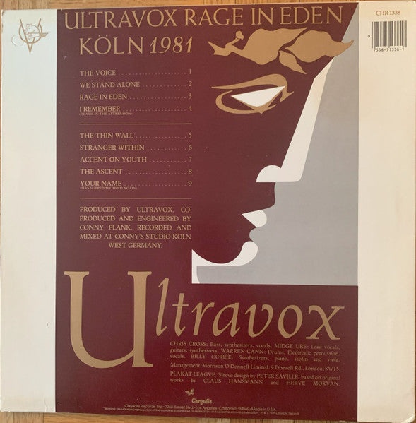 Release: Rage In Eden-Vinyl-US-1981-CHR 1338-29592334