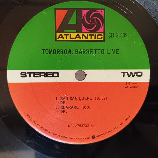 Tomorrow: Barretto Live