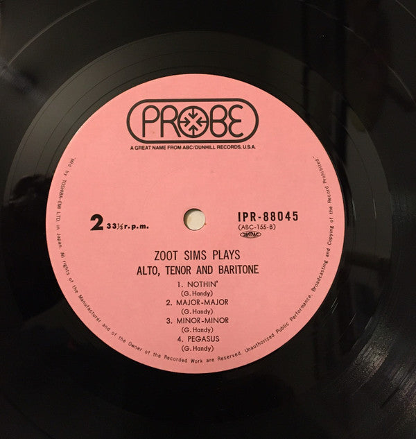 Plays Alto, Tenor And Baritone