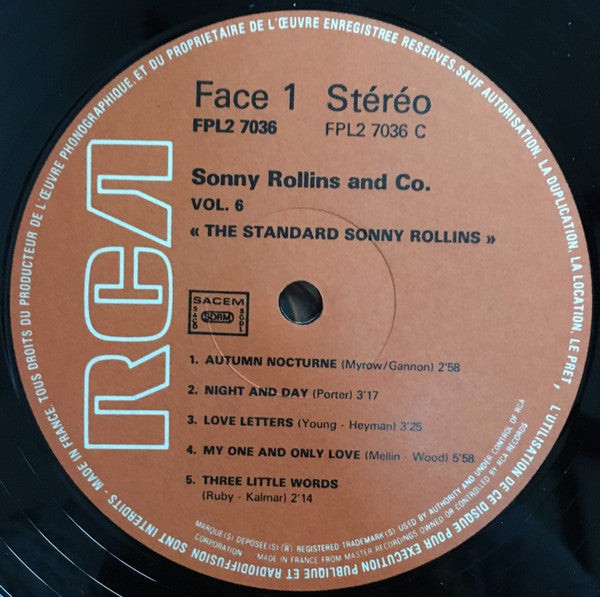 Vol 5: "Now's The Time!" / Vol 6: "The Standard Sonny Rollins"