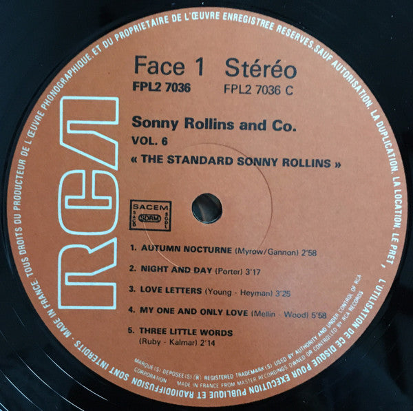 Vol 5: "Now's The Time!" / Vol 6: "The Standard Sonny Rollins"