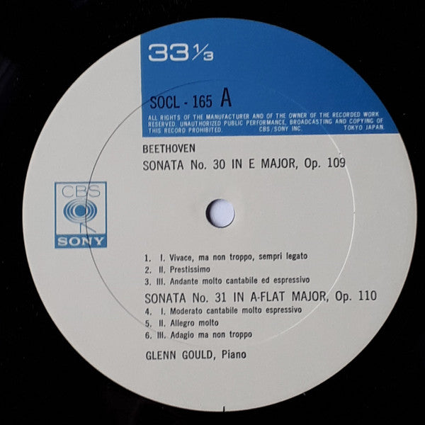 Sonata No.30 Op.109, Sonata No.31 Op.110, Sonata No.32 Op.111