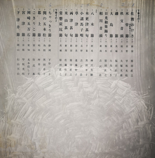 愛蔵盤 正調日本民謡全集(下巻)