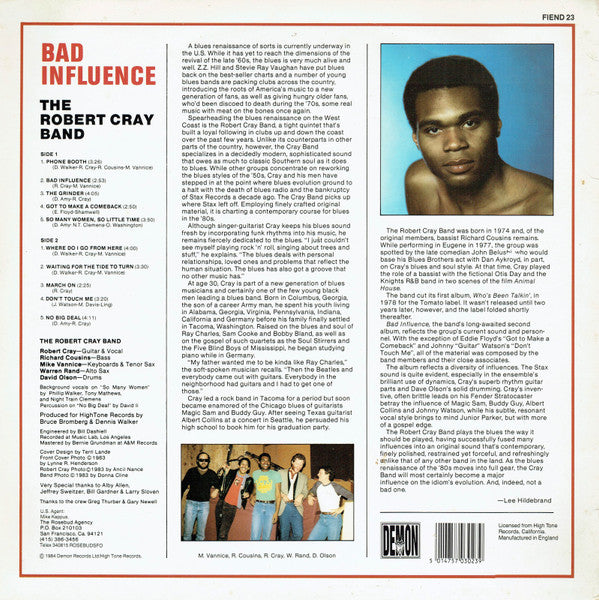 Release: Bad Influence-Vinyl-UK-1984-FIEND 23-15910108