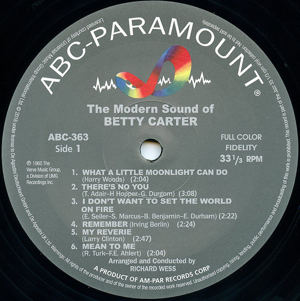 The Modern Sound Of Betty Carter