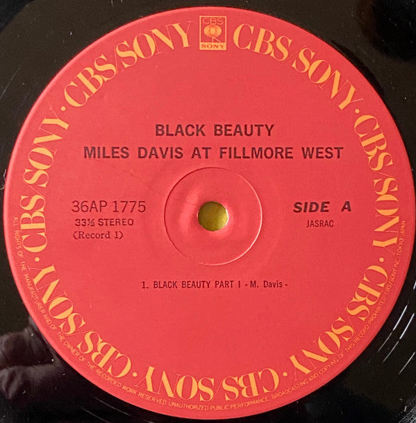 Black Beauty / Miles Davis At Fillmore West