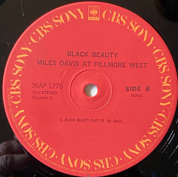 Black Beauty / Miles Davis At Fillmore West