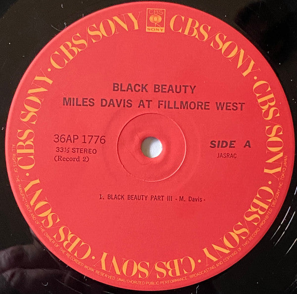 Black Beauty / Miles Davis At Fillmore West