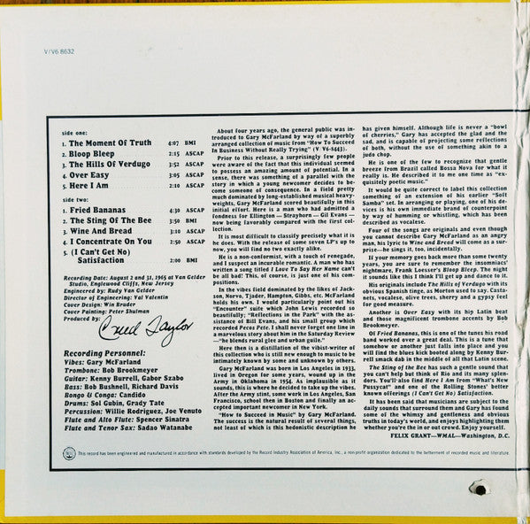 Release: The In Sound-Vinyl-US-1965-V6-8632-15975540