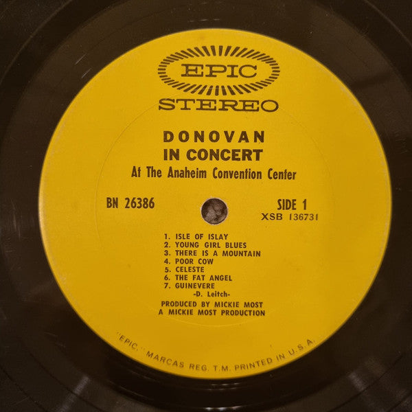 Donovan In Concert