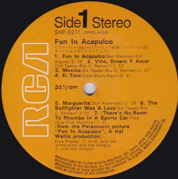 Fun In Acapulco = アカプルコの海