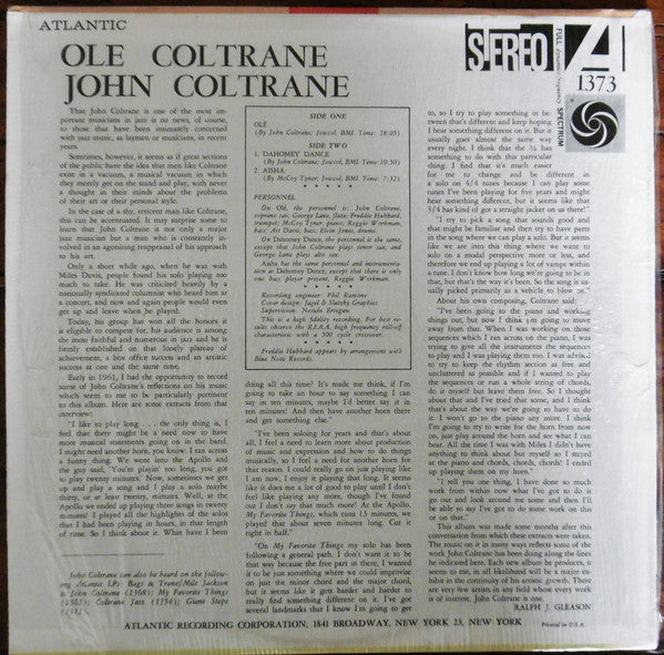 Release: Olé Coltrane-Vinyl-US-None-SD 1373-18900616