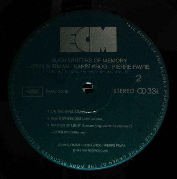 Such Winters Of Memory