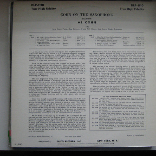 Cohn On The Saxophone