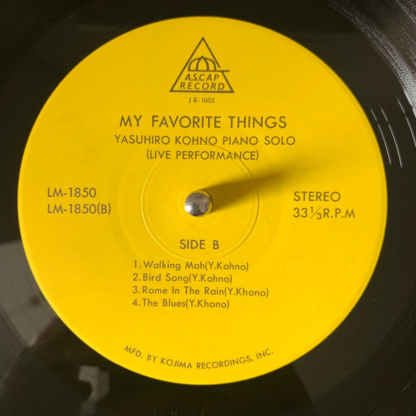 My Favorite Things / Yasuhiro Kohno Solo Live