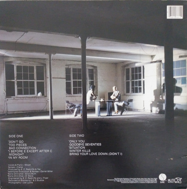 Release: Upstairs At Eric's-Vinyl-US-1982-1-23737, 9 23737-1-13112051