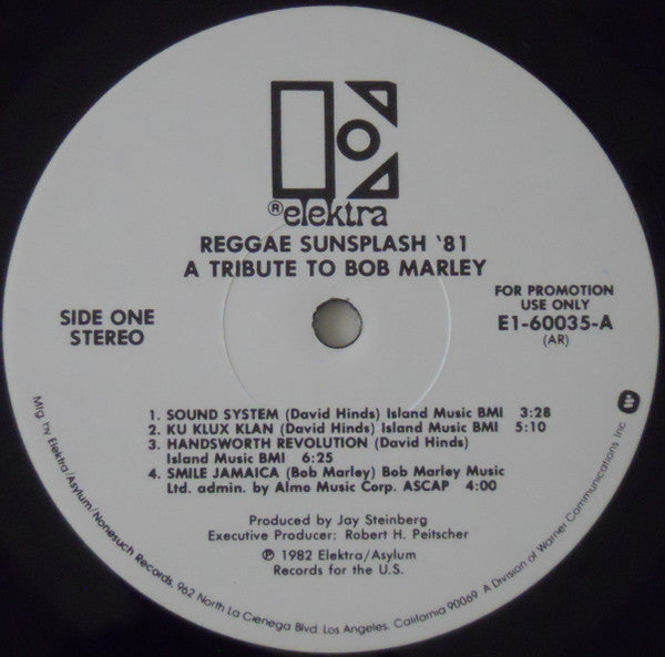 Reggae Sunsplash '81 A Tribute To Bob Marley