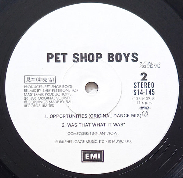 Opportunities (Let's Make Lots Of Money)