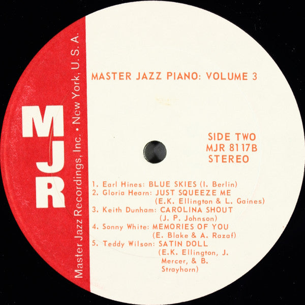 Master Jazz Piano Volume 3