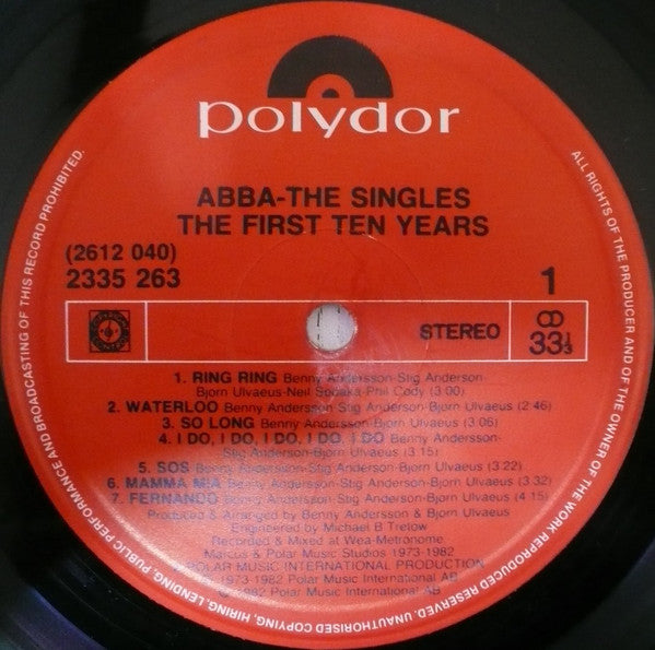 The Singles (The First Ten Years)