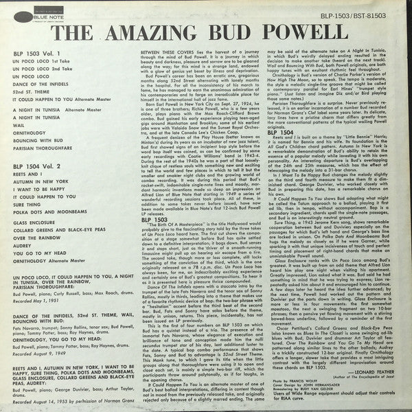 The Amazing Bud Powell, Volume 1
