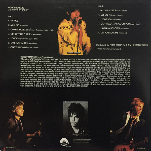 Release: Live At Max's Kansas City-Vinyl-UK-1979-BEGA 9-12867541