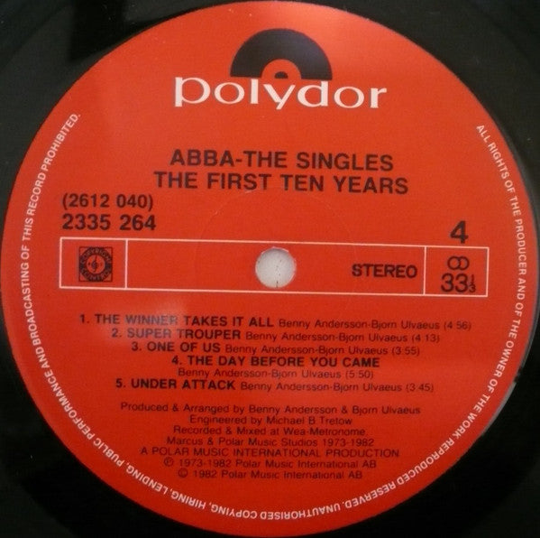 The Singles (The First Ten Years)