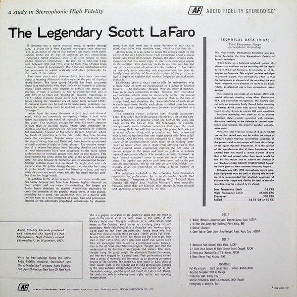 The Legendary Scott LaFaro