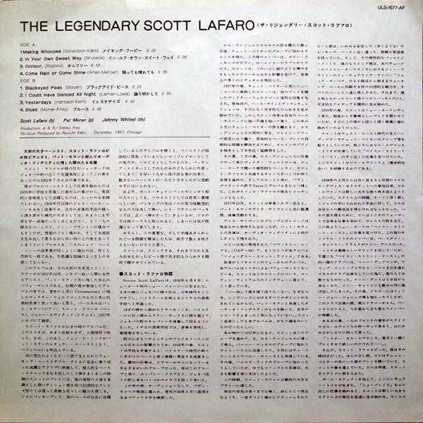 The Legendary Scott LaFaro