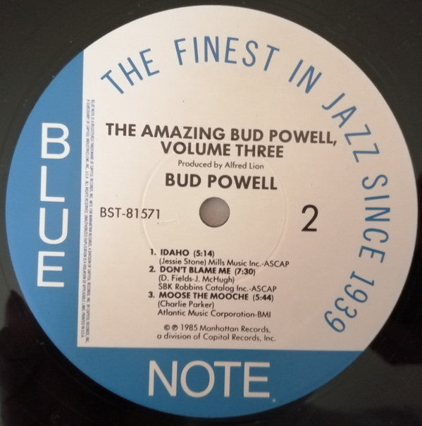 The Amazing Bud Powell, Vol. 3 - Bud!