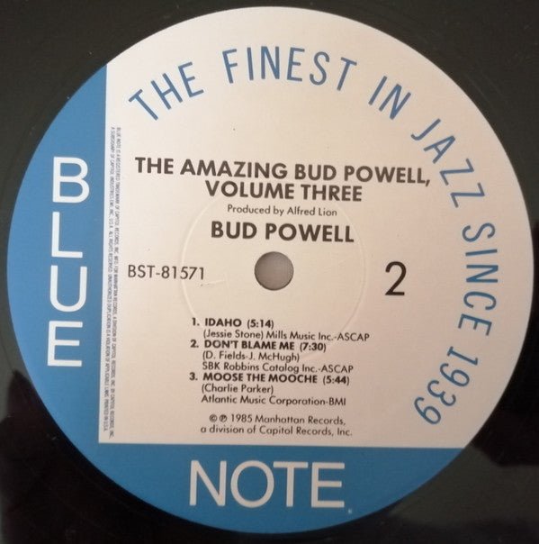 The Amazing Bud Powell, Vol. 3 - Bud!