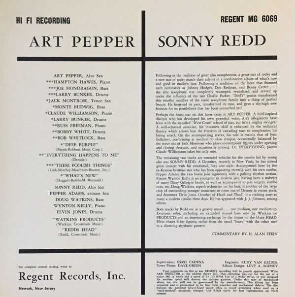 Art Pepper & Sonny Redd