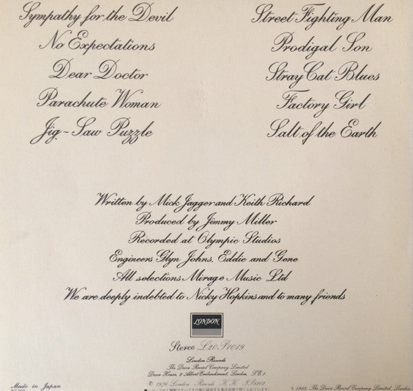 Beggars Banquet
