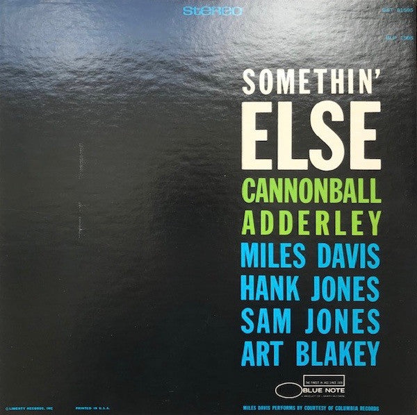 Release: Somethin' Else-Vinyl-US-1966-BST 81595, BLP 1595, 81595-12717753