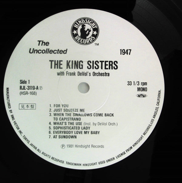 The Uncollected The King Sisters With Frank DeVol's Orchestra 1947