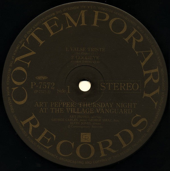 Thursday Night At The Village Vanguard