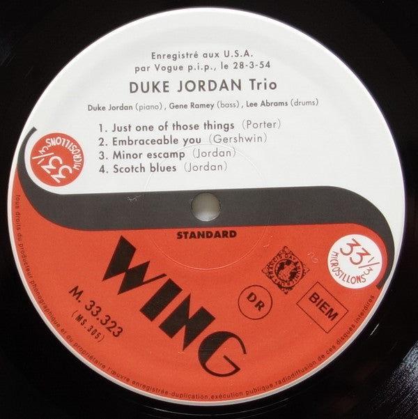 Duke Jordan Trio