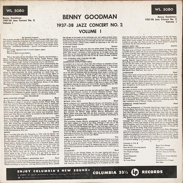 Release: 1937/38 Jazz Concert No. 2, Vol. 1-Vinyl-Japan-1953-WL 5080-29521972