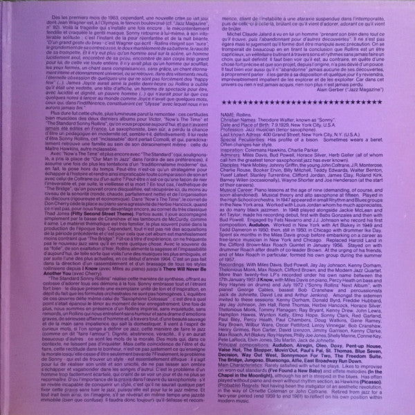Vol 5: "Now's The Time!" / Vol 6: "The Standard Sonny Rollins"