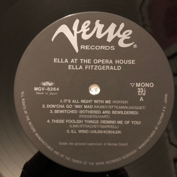 Ella Fitzgerald At The Opera House