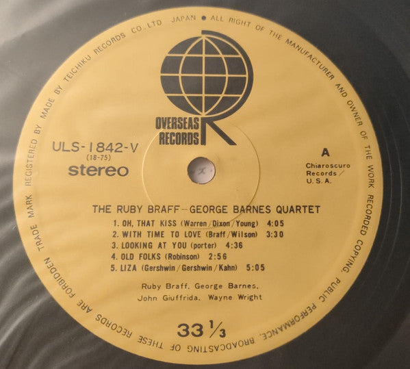 The Ruby Braff George Barnes Quartet