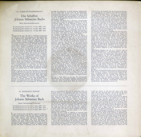 Brandenburgische Konzerte (2) (Nr. 2 F-Dur, BWV 1047 · Nr. 4 G-Dur, BWV 1049 · Nr. 5 D-Dur, BWV 1050)