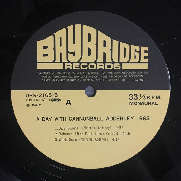 A Day With Cannonball Adderley 1963