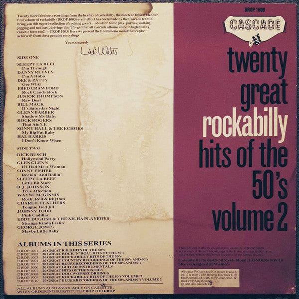20 Great Rockabilly Hits Of The 50's Volume 2